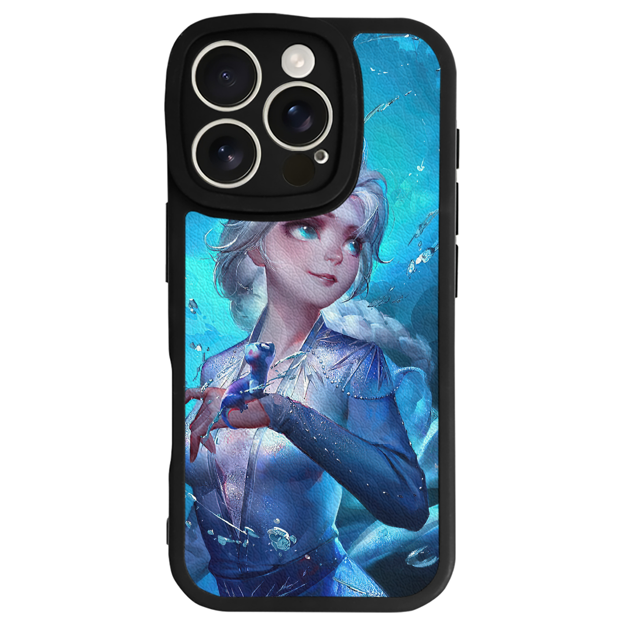 （画像用） アナと雪の女王 アンナ エルサ Frozen Anna Elsa 【iPhone 16シリーズ対応】シリコンスマホケース（レザー調） 材質：シリコン
